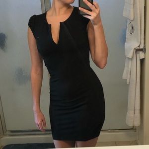 LuLus Black Midi Dress